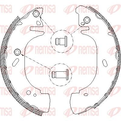 Комплект гальмівних колодок OPEL MOVANO, RENAULT MASTER, FORD TRANSIT, REMSA (430601)