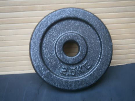 Диск для гантелей и штанг металлический, 2.5 кг (28 мм/1 шт.)