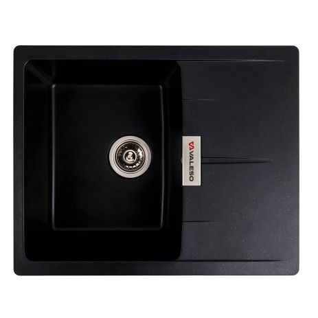 Гранитная мойка VALESO ZIRKONE 6250, матовая, Черный металлик Гранитная мойка VALESO ZIRKONE 6250, матовая, Черный металлик