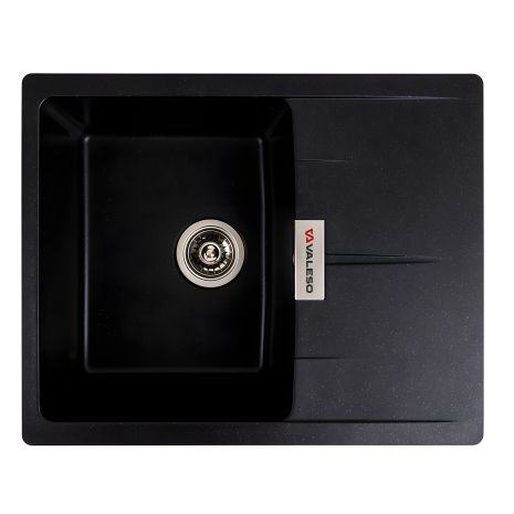 Гранитная мойка VALESO ZIRKONE 6250, матовая, Черный металлик Гранитная мойка VALESO ZIRKONE 6250, матовая, Черный металлик