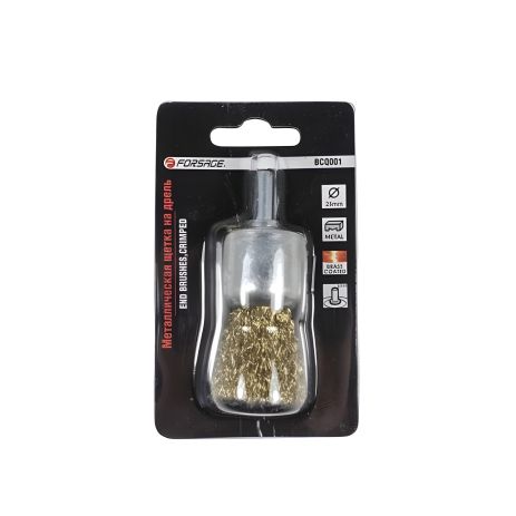 Кордщетка чашеподібна латунна для дриля 25 мм, в блістері FORSAGE F-BCQ001 Кордщетка чашеподібна латунна для дриля 25 мм, в блістері FORSAGE F-BCQ001