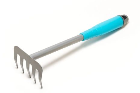 Граблі садові 5 зубів 300х90 мм із пластиковою ручкою MASTERTOOL 14-6183