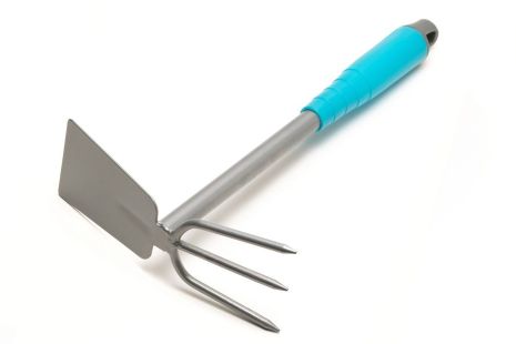 Тяпка садова "Нептун" 300х190х70 мм із пластиковою ручкою MASTERTOOL 14-6181