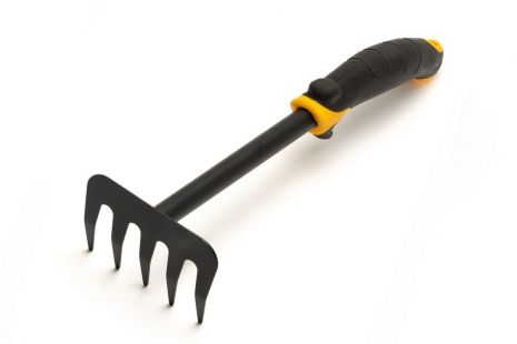Граблі садові 5 зубів 300х95 мм із двокомпонентною ручкою MASTERTOOL 14-6174