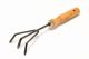 Культиватор садовый 250х90 мм с деревянной ручкой MASTERTOOL 14-6190