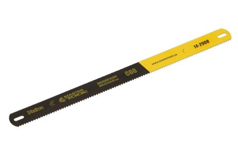 Полотно для металу/дерева двостороннє C60 300х25х0.6 мм/24/8х1" Ram D 6 шт MASTERTOOL 14-2908