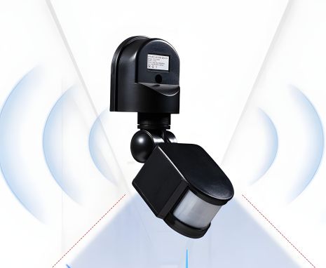 Датчик руху детектор чорний АС 110-265 вольтів Датчик руху детектор чорний АС 110-265 вольтів