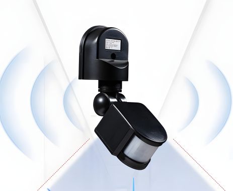 Датчик руху детектор чорний АС 110-265 вольтів Датчик руху детектор чорний АС 110-265 вольтів