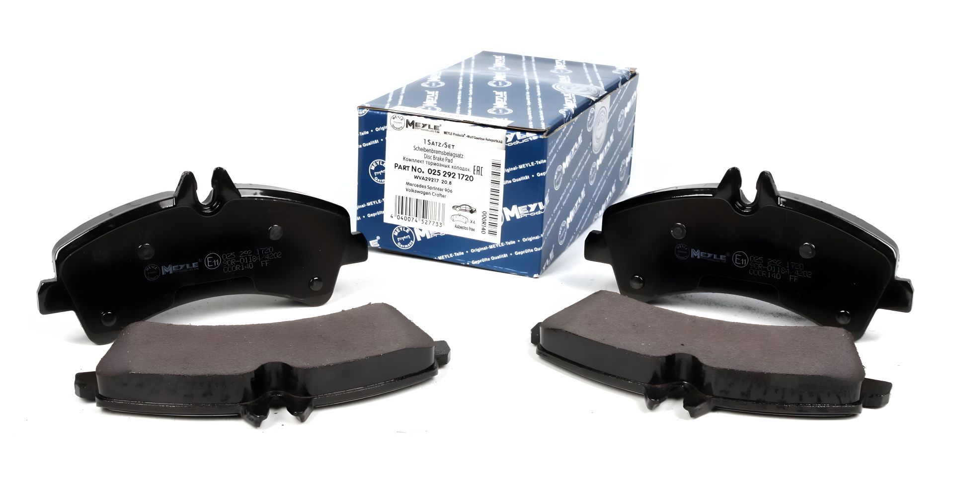Комплект тормозных колодок MB (FJDA), MB SPRINTER, VW CRAFTER, MEYLE (0252921720) Комплект тормозных колодок MB (FJDA), MB SPRINTER, VW CRAFTER, MEYLE (0252921720)