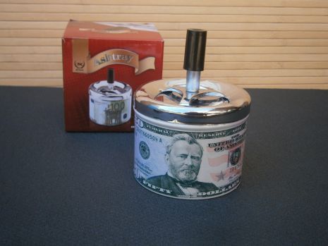 Попільничка бездимна металева Ashtray "П'ятдесят доларів США"