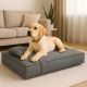 Лежанка-матрац з подушкою для собак і котів L (70×110×12 см), знімний чохол, сірий (8-35943*001)