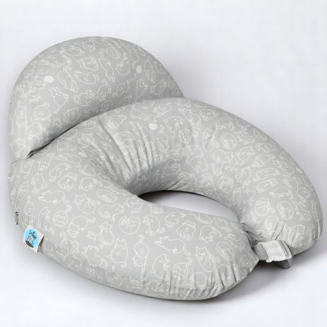 Подушка для годування Диванчик Sei Design 60х70х16 см бавовна антиалергенне волокно сірі кошенята (8-35409*005) Подушка для годування Диванчик Sei Design 60х70х16 см бавовна антиалергенне волокно сірі кошенята (8-35409*005)