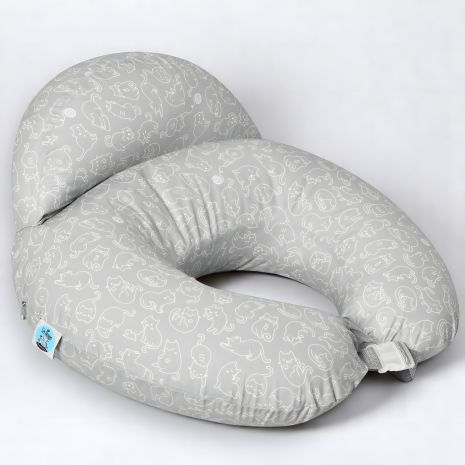 Sei Design кормительная подушка "Диванчик", 60х70х16 см, хлопок, антиаллергенное волокно, серые котята (8-35409*005) Sei Design кормительная подушка "Диванчик", 60х70х16 см, хлопок, антиаллергенное волокно, серые котята (8-35409*005)