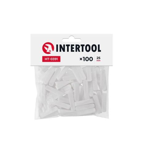 Клини для плитки 25 мм / 100 шт INTERTOOL HT-0391
