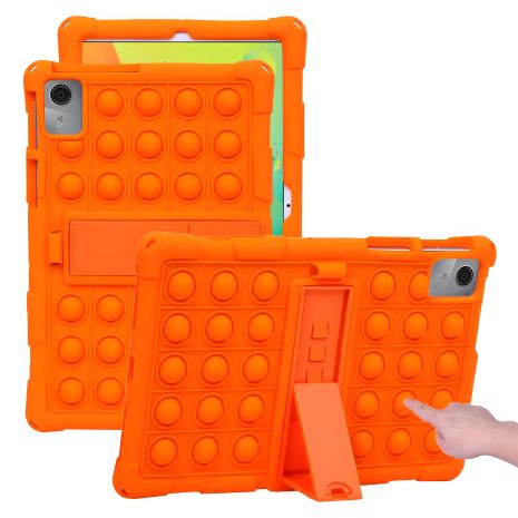 Помаранчевий дитячий чохол SoftGel Kids pop-it для Lenovo Tab M11 TB330 TB331