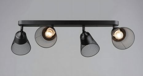 Люстра K2290/4 на чотири плафони (Чорний)