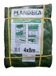 Защитный тент Пландека Тарпаулин 4x8м (110г/м2) зеленый, с люверсами (Wimar)