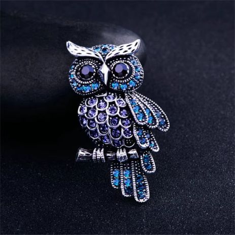 Шикарна брошка Сова OWL шпилька з Совою