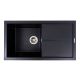 Черная матовая гранитная мойка для кухни VALESO SOLID 7843