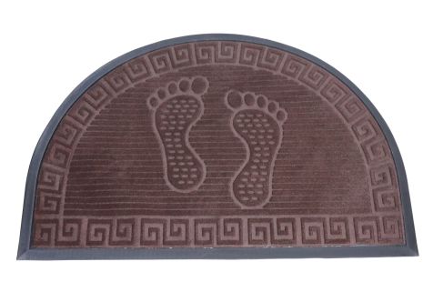 Килимок вхідний 60x90 см напівкруглий з бортом 2181/4