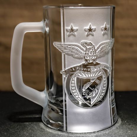 Пивной бокал с гравировкой ФК Бенфика Sport Lisboa e Benfica