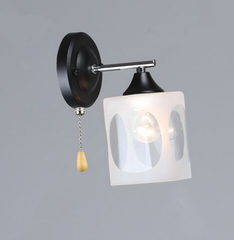 Настінне бра B K2284/1W CH+BK Настінне бра B K2284/1W CH+BK