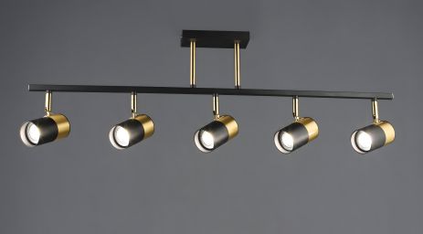 Люстра з поворотним механізмом B N6664/5 (BK+COP*)(лампочки не в комплекті)