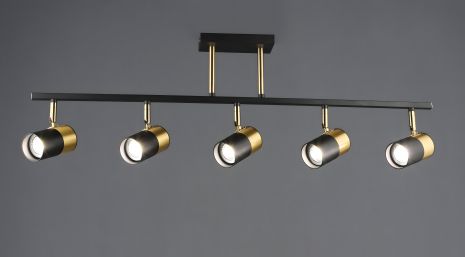 Люстра с поворотным механизмом B N6664/5 BK+COP