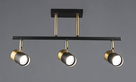 Люстра-спот механізмом поворотним з B N6664/3 BK+COP