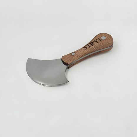 Шерфовальный нож для срезания кожи STRYI Profi 100мм полумесяц