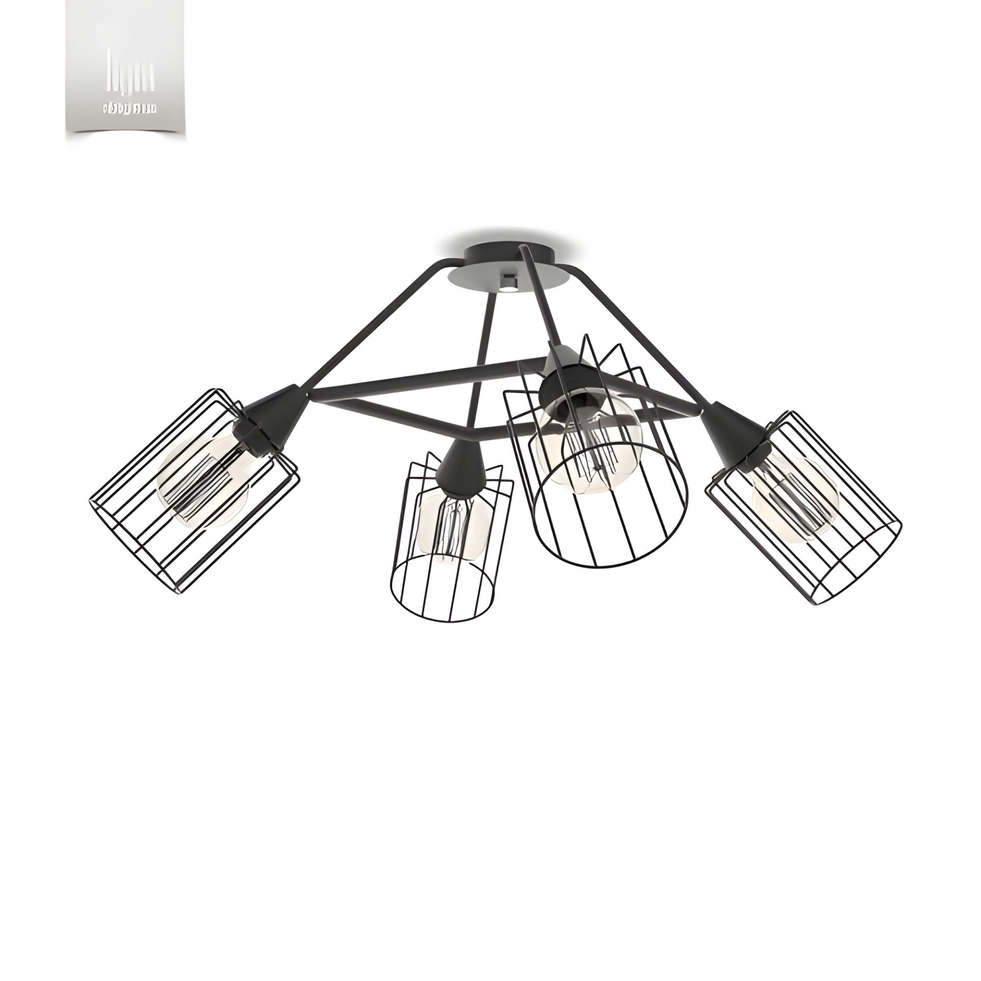 Лофт-люстра LX2494-4 BK Лофт-люстра LX2494-4 BK