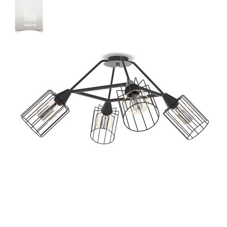 Лофт-люстра LX2494-4 BK