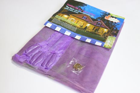 Широка антимоскітна шторка на магнітах 120*210 см на двері 1202/violet