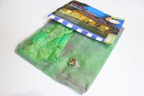 Широка антимоскітна шторка на магнітах 120*210 см на двері 1202/green