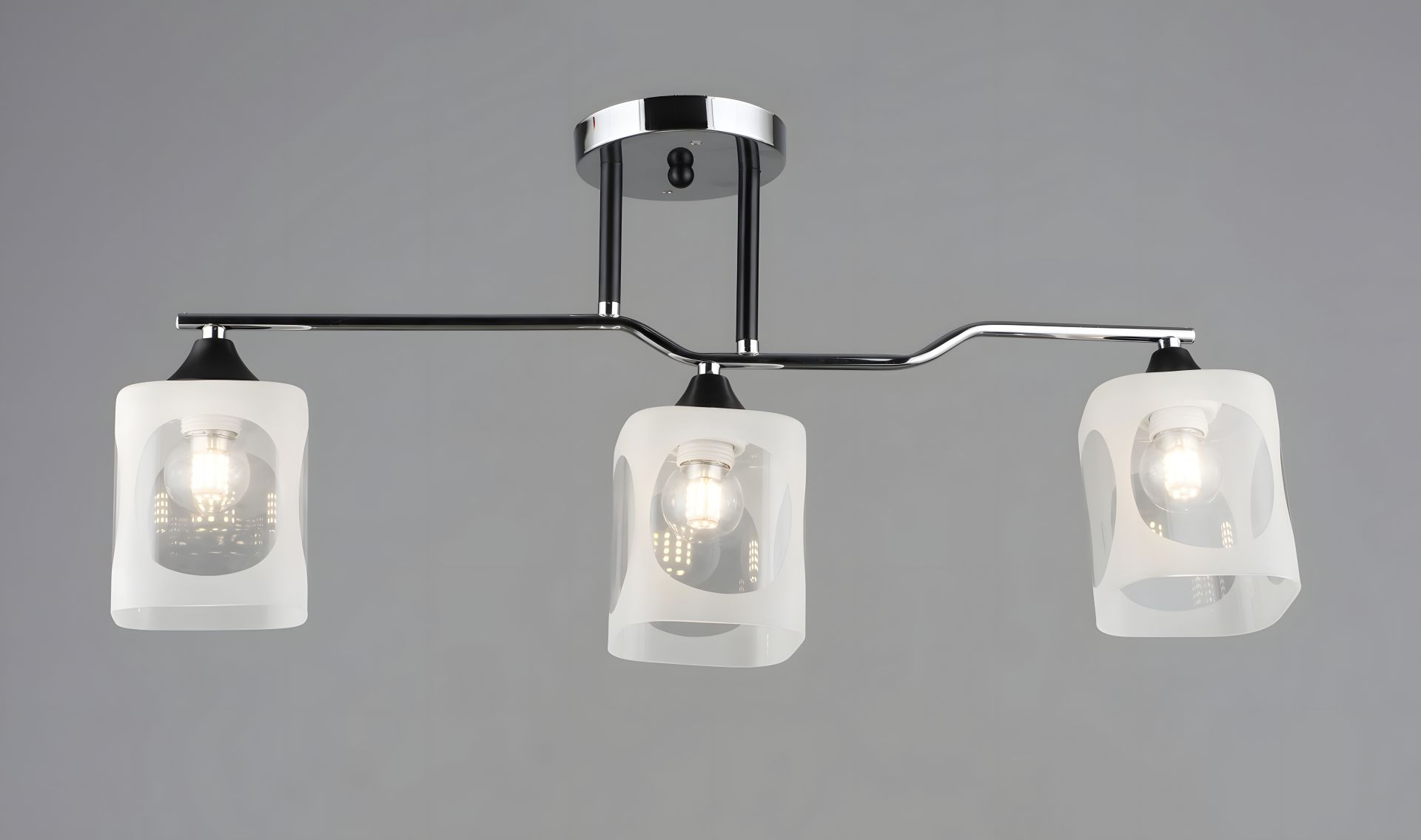 Хромована люстра B K2284/3 CH+BK Хромована люстра B K2284/3 CH+BK