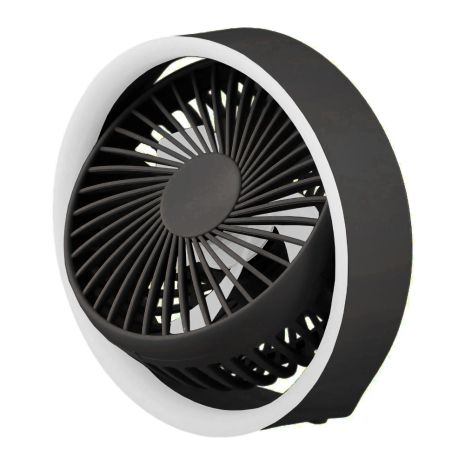 Настільний бездротовий вентилятор GXQC N601, 1200mAh, 6.5W, LED, Black