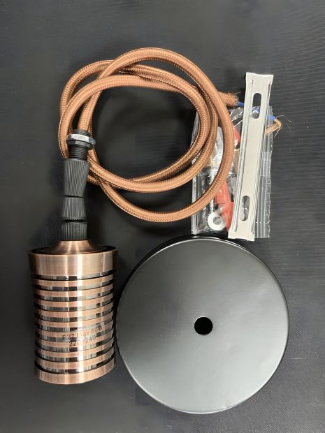 Подвесная люстра в стиле лофт XQ-A02 BK+RAB