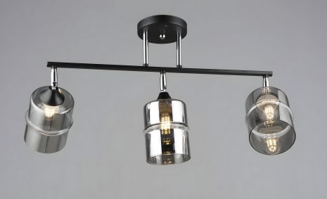Люстра B K2286/3 BK+CH (черный + хром)
