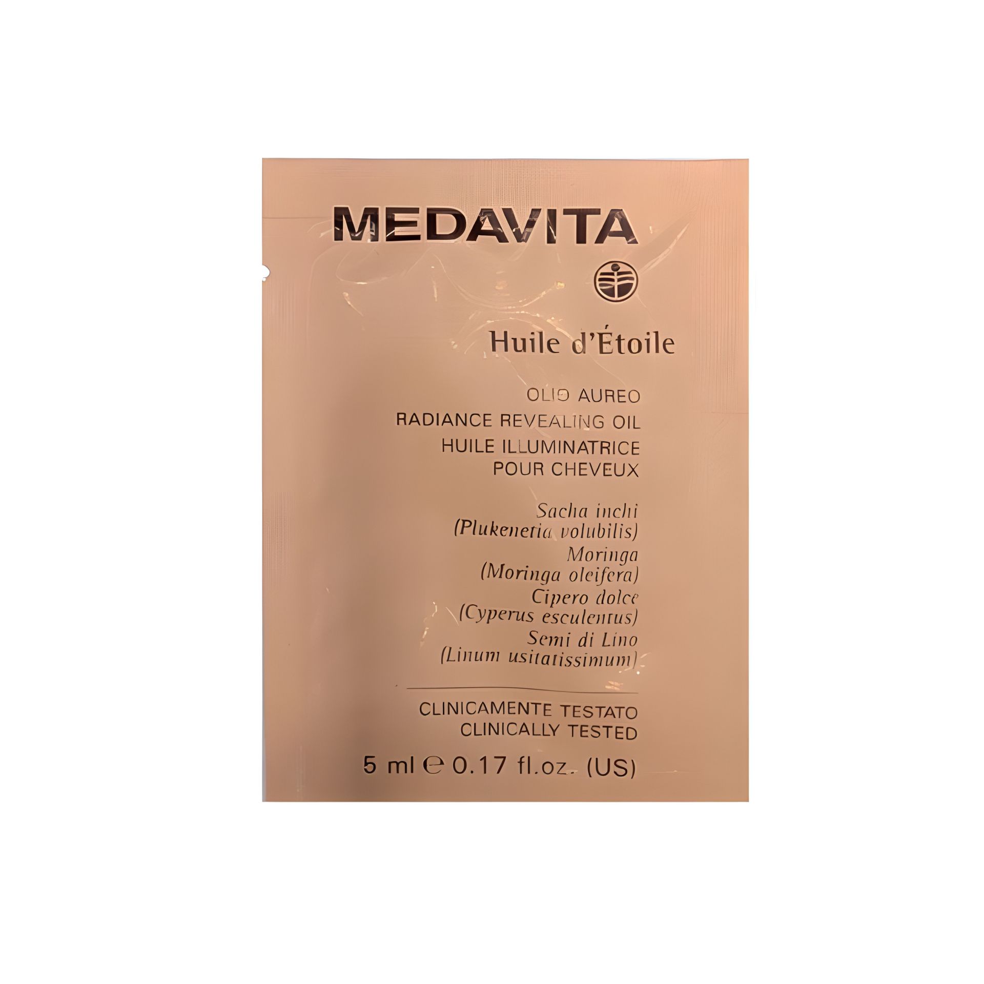 Золота захисна олія Medavita Huile d'Etoile для волосся, саше 5 мл Золота захисна олія Medavita Huile d'Etoile для волосся, саше 5 мл