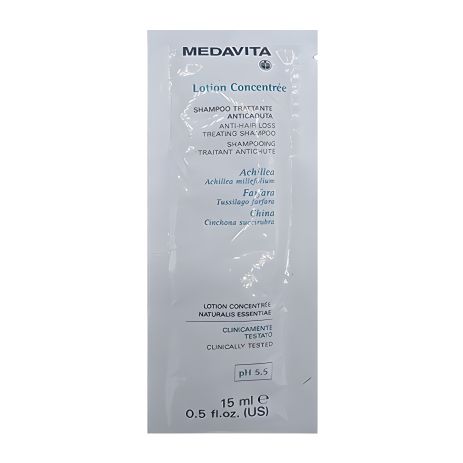 Medavita Лосьйон зміцнюючий шампунь Concentrée Shampoo Trattante Anticaduta проти випадіння волосся, саше 15 мл