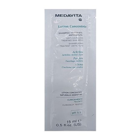 Укрепляющий шампунь Medavita Lotion Concentrée Shampoo Trattante Anticaduta против выпадения волос, саше 15 мл
