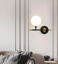 Настенное бра BD605-1 в черном и медном цветах