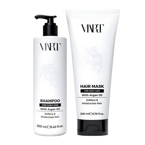 Набір VIART DUO with Argan Oil зволожуючі шампунь і маска для кучерявого волосся, 250+200 мл Набір VIART DUO with Argan Oil зволожуючі шампунь і маска для кучерявого волосся, 250+200 мл