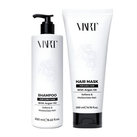 Набір VIART DUO with Argan Oil зволожуючі шампунь і маска для кучерявого волосся, 250+200 мл Набір VIART DUO with Argan Oil зволожуючі шампунь і маска для кучерявого волосся, 250+200 мл