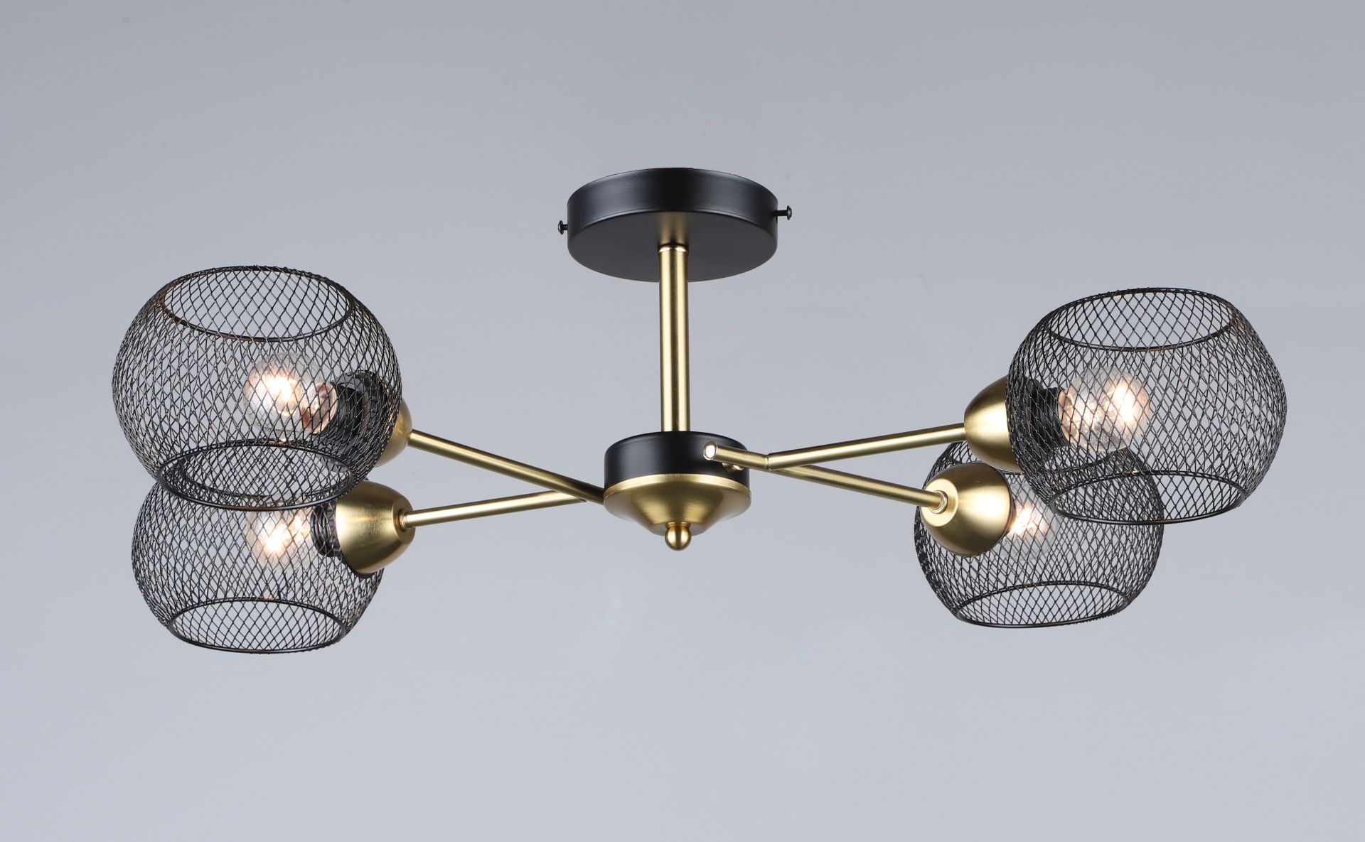 Люстра в стиле лофт B N6565/4 BK+COP Люстра в стиле лофт B N6565/4 BK+COP