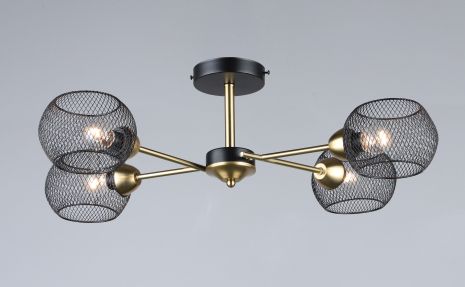 Люстра в стиле лофт B N6565/4 BK+COP Люстра в стиле лофт B N6565/4 BK+COP