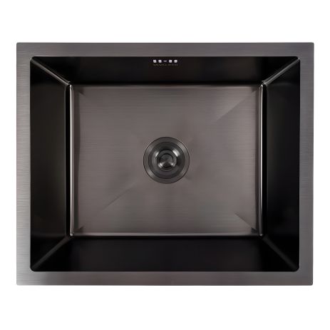 Кухонна чорна мийка PVD 54*44 см Handmade VALESO (монтаж під стільницю)