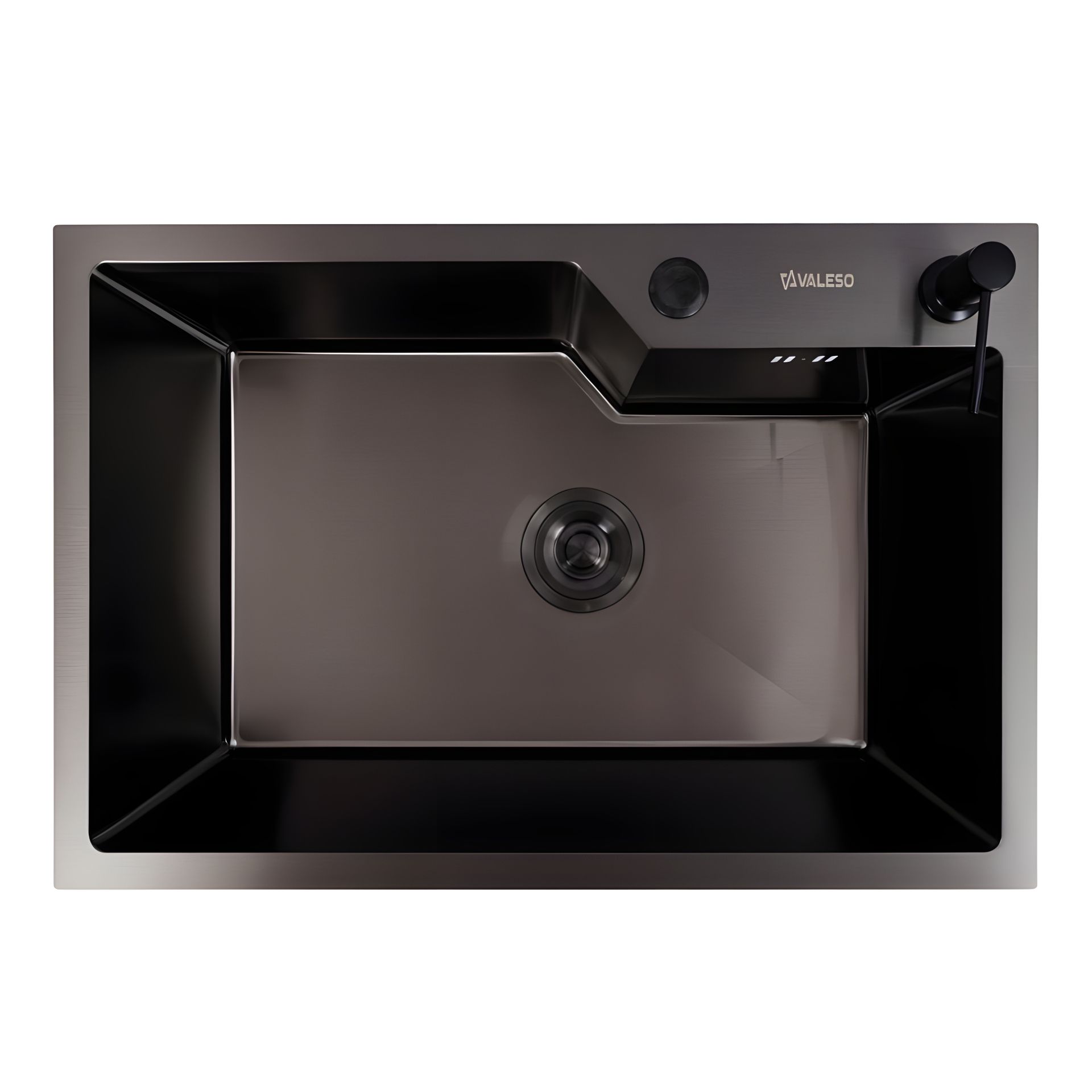 Кухонная мойка VALESO Handmade 65x43 PVD (3,0/0,8) черного цвета Кухонная мойка VALESO Handmade 65x43 PVD (3,0/0,8) черного цвета