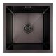 Кухонна мийка VALESO Handmade PVD чорна СМ 44*44 (під стільницю монтаж) Кухонна мийка VALESO Handmade PVD чорна СМ 44*44 (під стільницю монтаж)