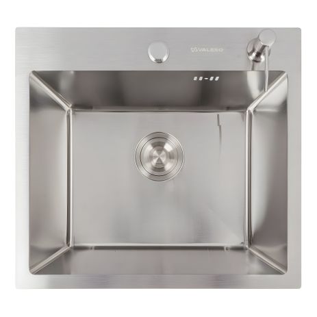 Мийка кухонна VALESO Handmade 50*45 нержавійка (сифон круглий, 3,0/0,8)